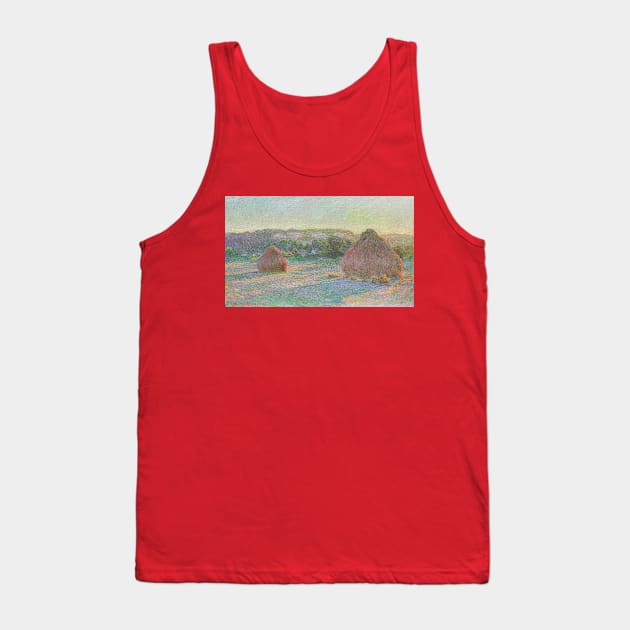 Stacks of Wheat - Claude Monet Tank Top by KargacinArt